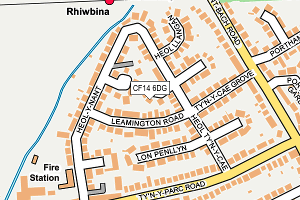 CF14 6DG map - OS OpenMap – Local (Ordnance Survey)