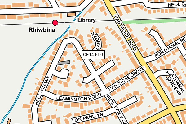 CF14 6DJ map - OS OpenMap – Local (Ordnance Survey)