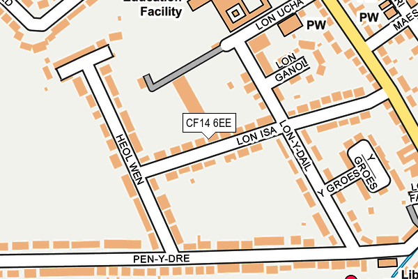 CF14 6EE map - OS OpenMap – Local (Ordnance Survey)