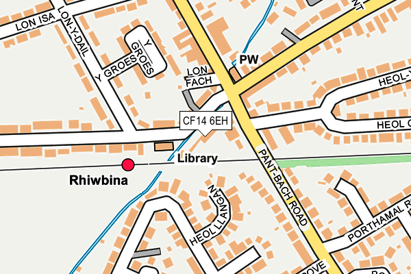 CF14 6EH map - OS OpenMap – Local (Ordnance Survey)