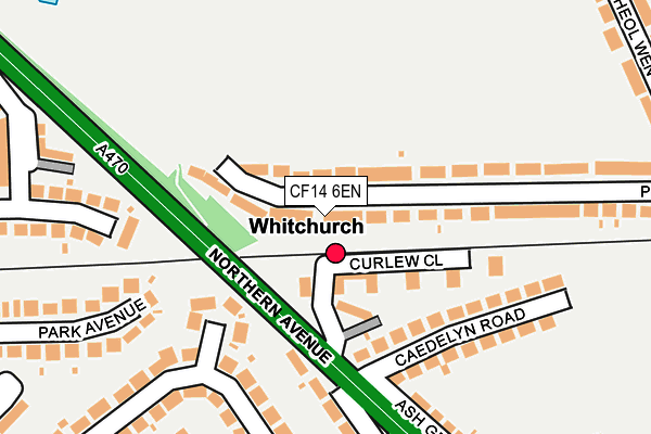 CF14 6EN map - OS OpenMap – Local (Ordnance Survey)