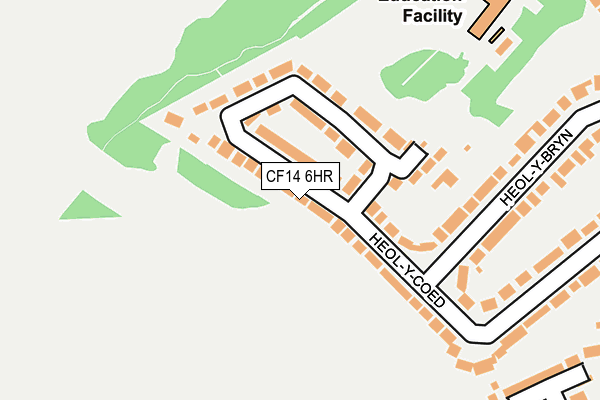 CF14 6HR map - OS OpenMap – Local (Ordnance Survey)