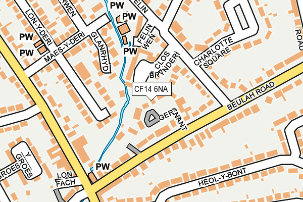 CF14 6NA map - OS OpenMap – Local (Ordnance Survey)