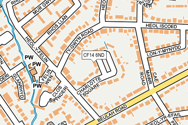 CF14 6ND map - OS OpenMap – Local (Ordnance Survey)