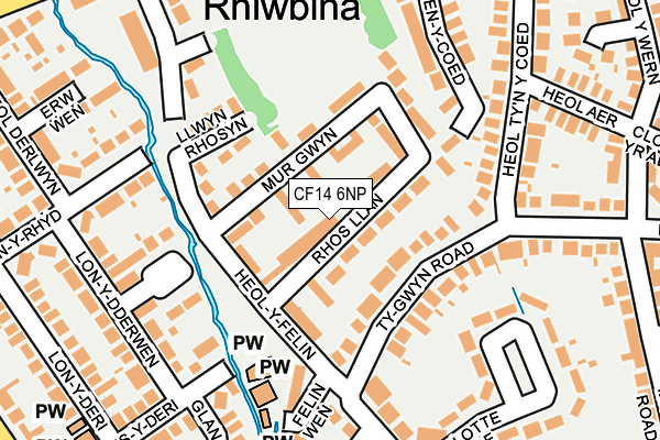 CF14 6NP map - OS OpenMap – Local (Ordnance Survey)