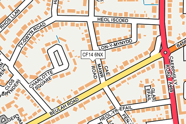 CF14 6NX map - OS OpenMap – Local (Ordnance Survey)