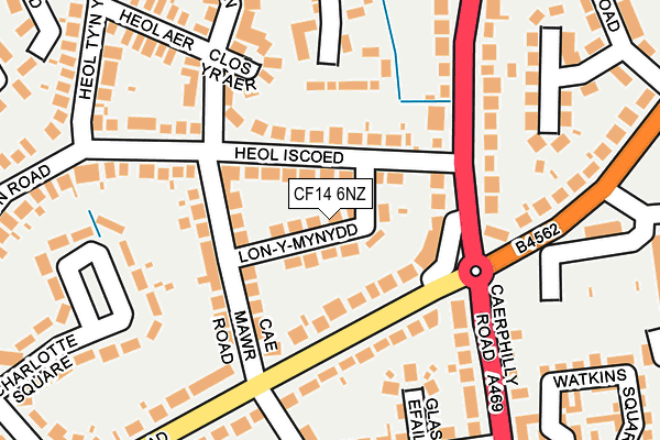 CF14 6NZ map - OS OpenMap – Local (Ordnance Survey)