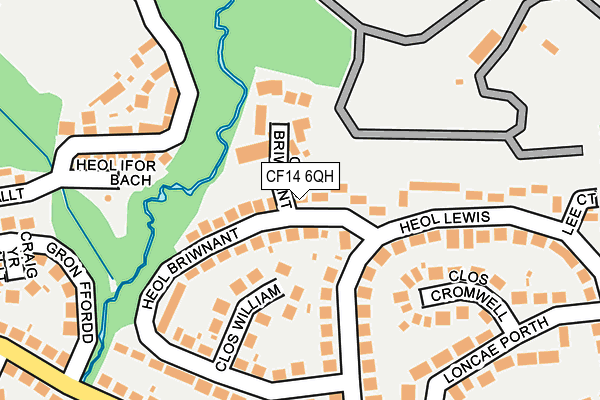 CF14 6QH map - OS OpenMap – Local (Ordnance Survey)