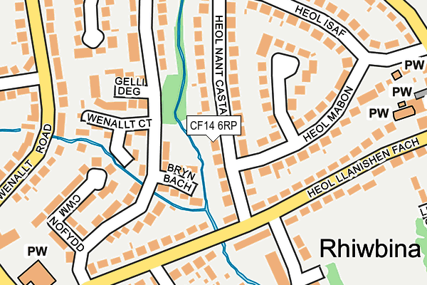 CF14 6RP map - OS OpenMap – Local (Ordnance Survey)