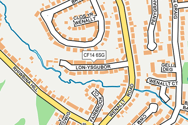 CF14 6SG map - OS OpenMap – Local (Ordnance Survey)