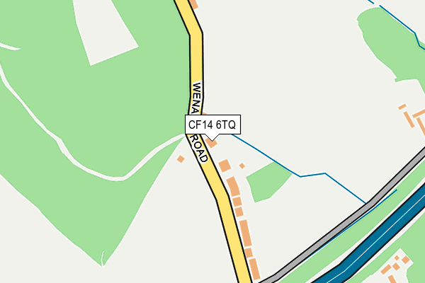 CF14 6TQ map - OS OpenMap – Local (Ordnance Survey)