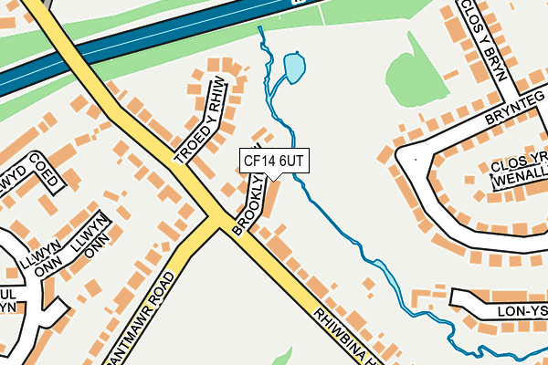 CF14 6UT map - OS OpenMap – Local (Ordnance Survey)