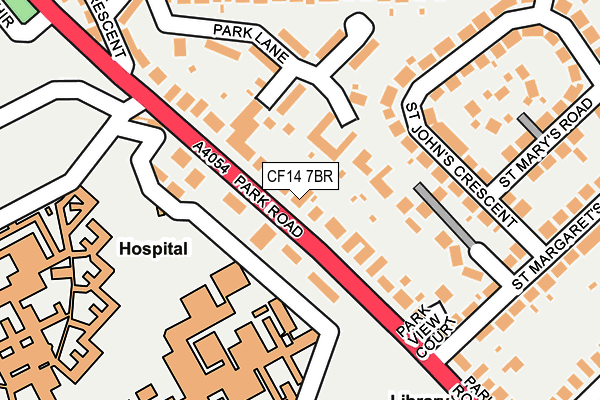 CF14 7BR map - OS OpenMap – Local (Ordnance Survey)