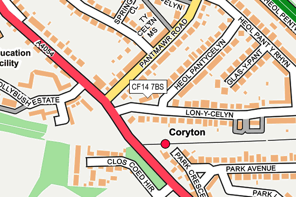 CF14 7BS map - OS OpenMap – Local (Ordnance Survey)