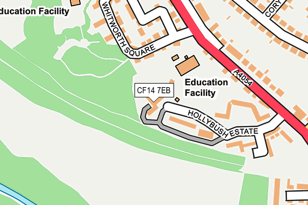 CF14 7EB map - OS OpenMap – Local (Ordnance Survey)