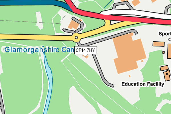 CF14 7HY map - OS OpenMap – Local (Ordnance Survey)