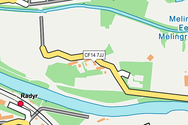 CF14 7JJ map - OS OpenMap – Local (Ordnance Survey)