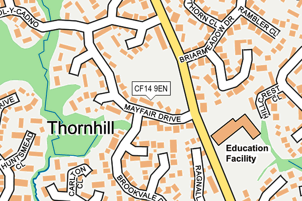 CF14 9EN map - OS OpenMap – Local (Ordnance Survey)