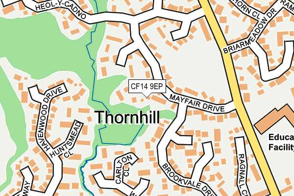 CF14 9EP map - OS OpenMap – Local (Ordnance Survey)