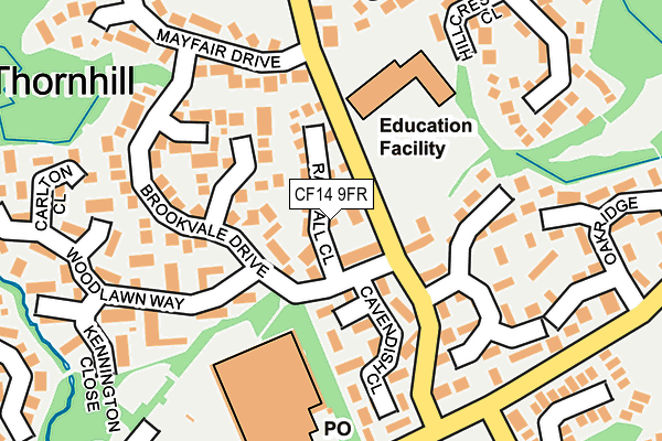 CF14 9FR map - OS OpenMap – Local (Ordnance Survey)