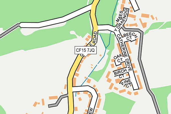 CF15 7JQ map - OS OpenMap – Local (Ordnance Survey)