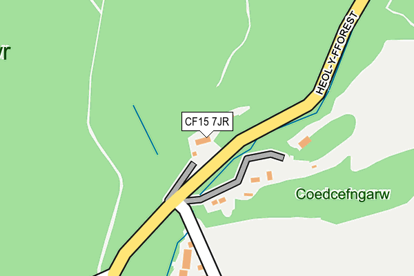 CF15 7JR map - OS OpenMap – Local (Ordnance Survey)