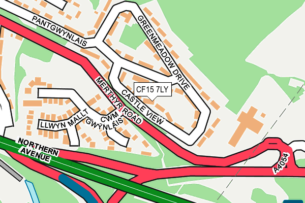 CF15 7LY map - OS OpenMap – Local (Ordnance Survey)