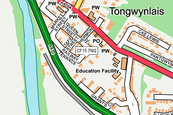 CF15 7NQ map - OS OpenMap – Local (Ordnance Survey)