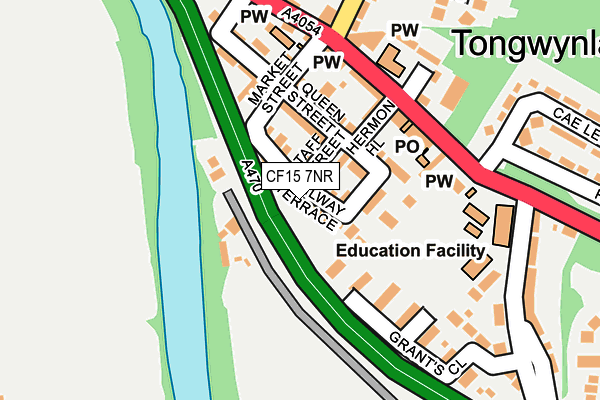 CF15 7NR map - OS OpenMap – Local (Ordnance Survey)