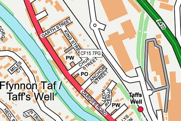 CF15 7PG map - OS OpenMap – Local (Ordnance Survey)