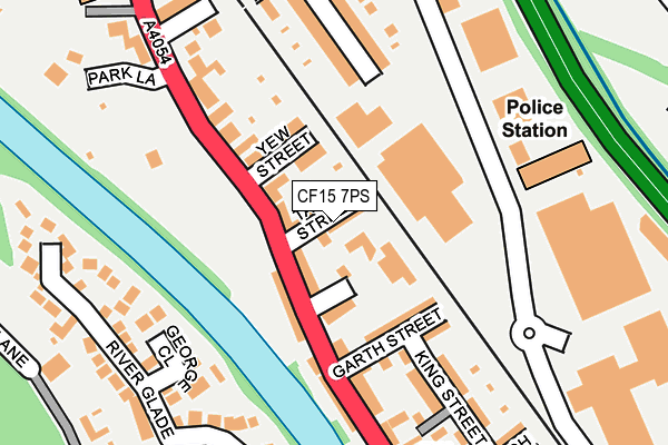 CF15 7PS map - OS OpenMap – Local (Ordnance Survey)