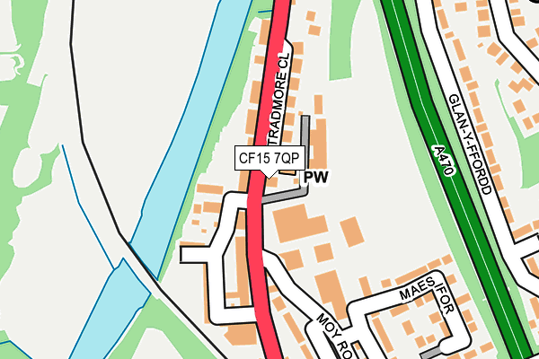 CF15 7QP map - OS OpenMap – Local (Ordnance Survey)