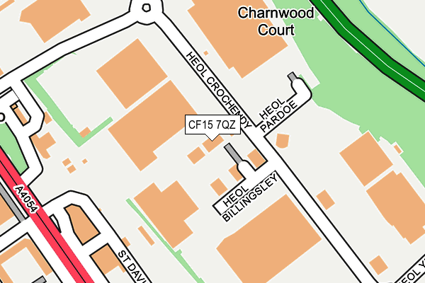 CF15 7QZ map - OS OpenMap – Local (Ordnance Survey)