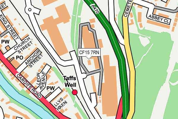 CF15 7RN map - OS OpenMap – Local (Ordnance Survey)