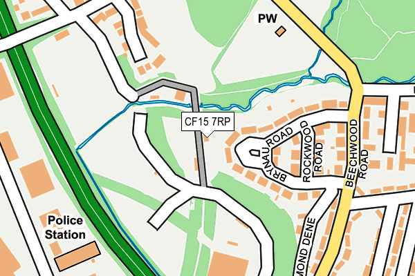 CF15 7RP map - OS OpenMap – Local (Ordnance Survey)