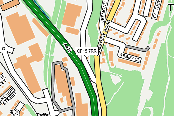 CF15 7RR map - OS OpenMap – Local (Ordnance Survey)