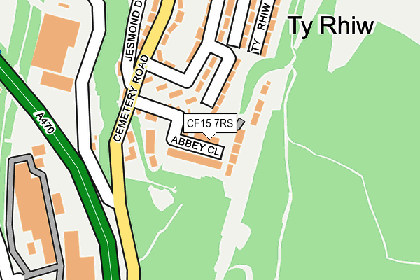 Map of THE ROSE AND CROWN EGLWYSILAN LTD at local scale