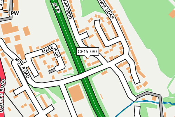 CF15 7SG map - OS OpenMap – Local (Ordnance Survey)