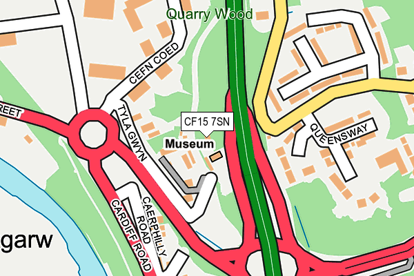 CF15 7SN map - OS OpenMap – Local (Ordnance Survey)