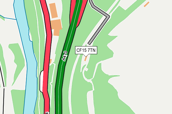 CF15 7TN map - OS OpenMap – Local (Ordnance Survey)