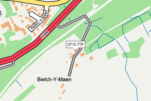 CF15 7TP map - OS OpenMap – Local (Ordnance Survey)