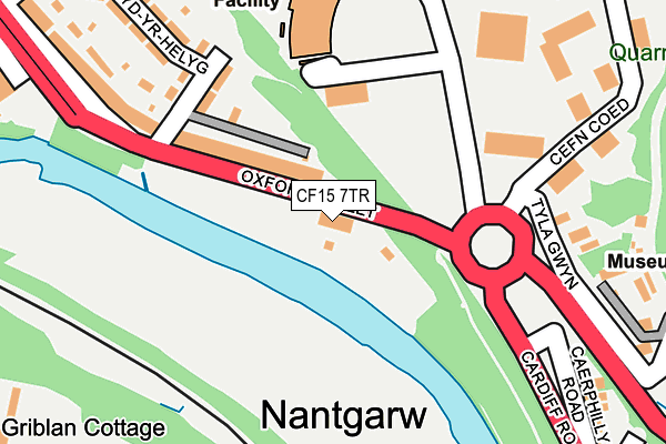 CF15 7TR map - OS OpenMap – Local (Ordnance Survey)