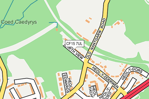 CF15 7UL map - OS OpenMap – Local (Ordnance Survey)