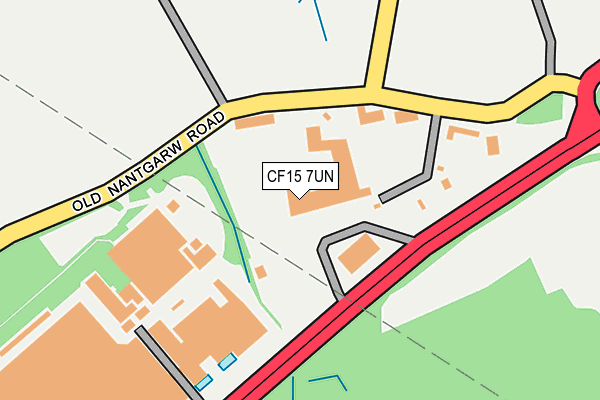 CF15 7UN map - OS OpenMap – Local (Ordnance Survey)