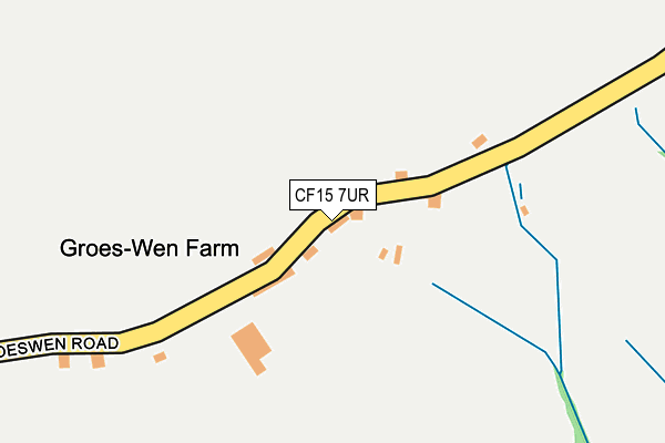 CF15 7UR map - OS OpenMap – Local (Ordnance Survey)