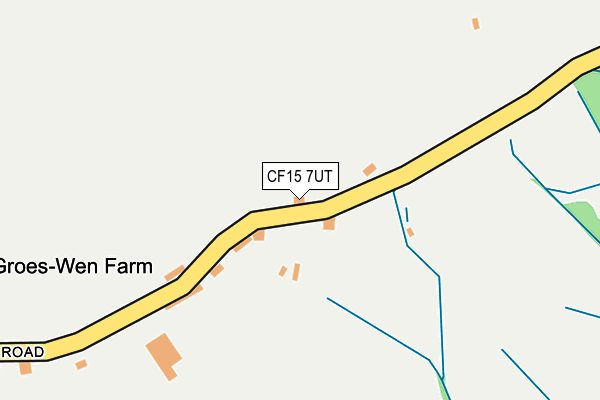 CF15 7UT map - OS OpenMap – Local (Ordnance Survey)