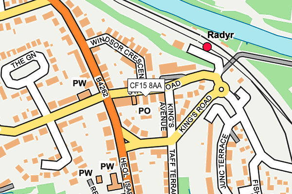 CF15 8AA map - OS OpenMap – Local (Ordnance Survey)