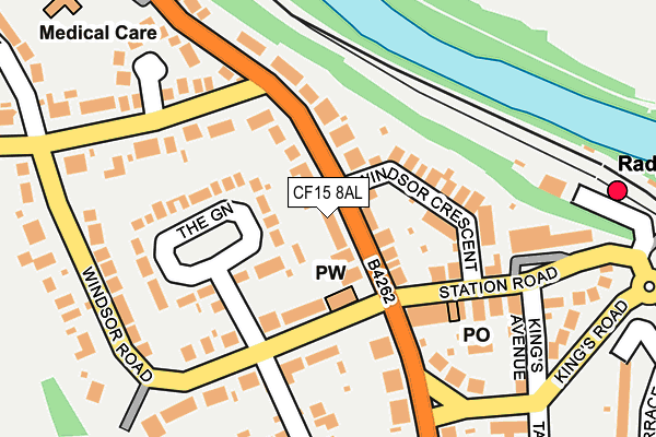 CF15 8AL map - OS OpenMap – Local (Ordnance Survey)