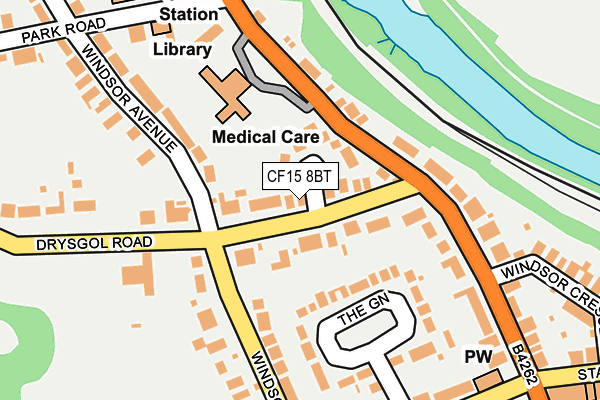 CF15 8BT map - OS OpenMap – Local (Ordnance Survey)