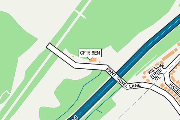 CF15 8EN map - OS OpenMap – Local (Ordnance Survey)